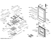 Схема №3 KG46NAI10J с изображением Дверь для холодильной камеры Siemens 00247609