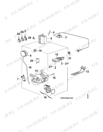 Взрыв-схема стиральной машины Arthurmartinelux AW914T - Схема узла Electrical equipment