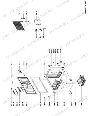 Схема №1 AFG 6402 E-B с изображением Дверь для холодильника Whirlpool 480132100744