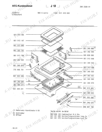 Взрыв-схема плиты (духовки) Aeg 983 E VARIO - Схема узла Section3