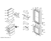 Схема №2 3KE5821N с изображением Выдвижной ящик для холодильной камеры Bosch 00475617