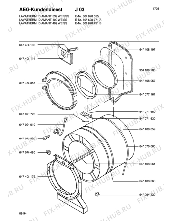 Взрыв-схема стиральной машины Aeg LTHDIAMANT539 - Схема узла Section2