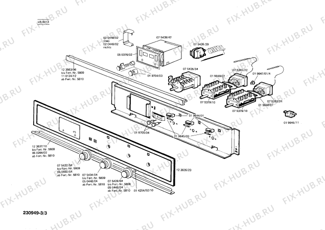 Схема №3 HB6013 с изображением Программатор для духового шкафа Siemens 00075435