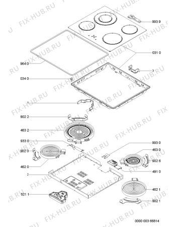 Схема №2 HOB 602 AL N 301.098.95 с изображением Другое для электропечи Whirlpool 481244039711