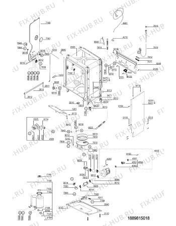 Схема №1 ADP 542 WH с изображением Фиксатор для посудомоечной машины Whirlpool 481245210513