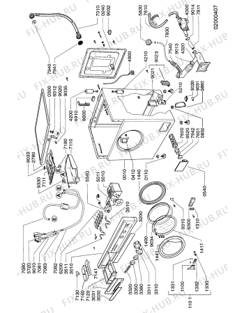 Схема №2 AWG 303 с изображением Микропереключатель для стиральной машины Whirlpool 481228218497