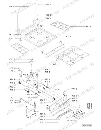 Схема №2 ACM 945/BB с изображением Панель для плиты (духовки) Whirlpool 481945359011