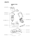 Схема №5 HP605117/702 с изображением Элемент корпуса для кухонного комбайна Krups MS-8030000301