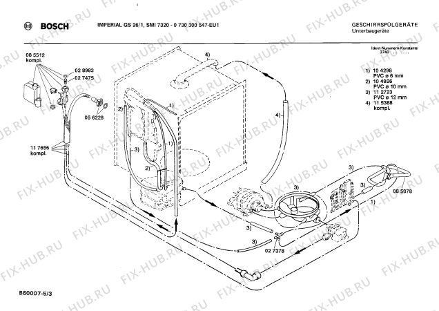 Взрыв-схема посудомоечной машины Imperial 0730300547 GS26/1 - Схема узла 03