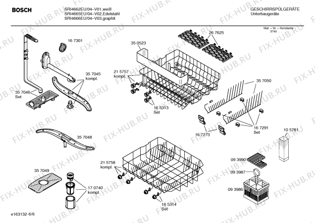 Схема №5 SRS5602 с изображением Инструкция по эксплуатации для посудомоечной машины Bosch 00528976