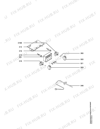 Взрыв-схема плиты (духовки) Electrolux EOC6630XK UK - Схема узла Functional parts 267