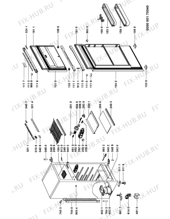 Схема №1 CZE 310A/AL с изображением Рукоятка для холодильника Whirlpool 481246268961