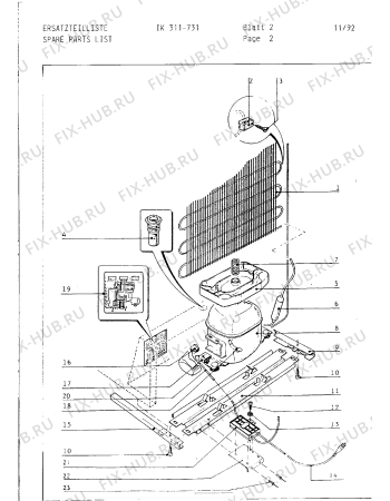 Схема №16 IK311031 с изображением Планка для холодильной камеры Bosch 00293471
