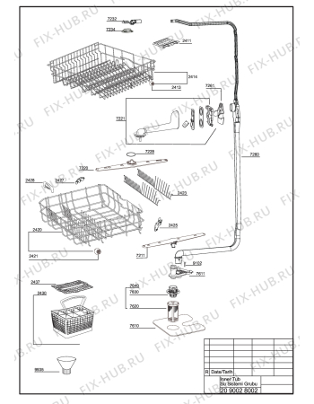 Схема №2 DSFS 6530 S (7663333945) с изображением Панель для посудомойки Beko 1780281400