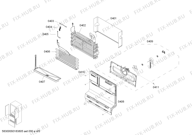 Схема №3 KME45V20TI с изображением Выдвижной ящик для холодильника Bosch 00772282
