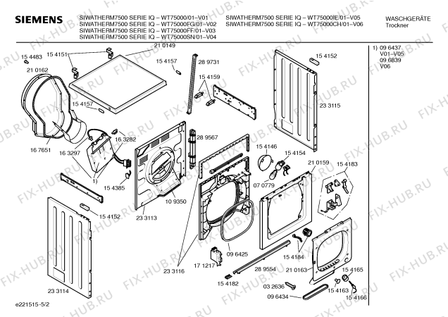 Схема №2 WT75000CH SIWATHERM 7500 SERIE IQ с изображением Инструкция по эксплуатации для электросушки Siemens 00524915