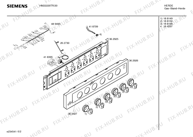 Схема №2 HM22220TR Siemens с изображением Инструкция по эксплуатации для электропечи Siemens 00583423