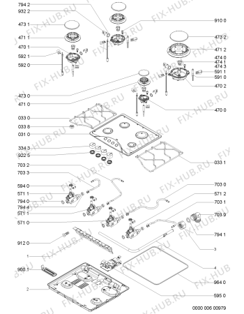 Схема №1 HB G21 S 601.234.75 с изображением Горелка для электропечи Whirlpool 480121101468