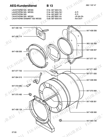 Взрыв-схема стиральной машины Aeg LTH520W  SA - Схема узла Section2