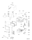 Схема №1 PCMF 211018 W с изображением Панель управления для микроволновки Whirlpool 480120102084