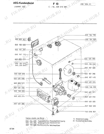 Взрыв-схема стиральной машины Aeg LAV700 - Схема узла Section4