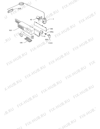 Взрыв-схема холодильника Kuppersbusch IK257.3-2T - Схема узла Thermostat