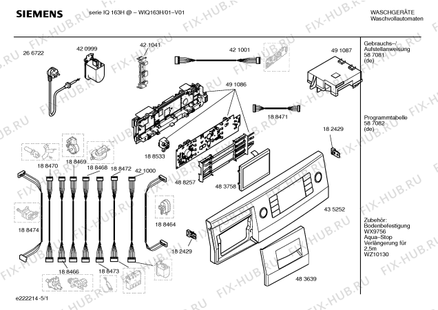 Схема №3 WFW3231 Logixx с изображением Втулка для стиралки Siemens 00188396