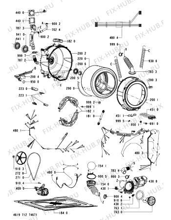 Схема №2 WFW 9750 WR 02 с изображением Всякое для стиральной машины Whirlpool 481010390819