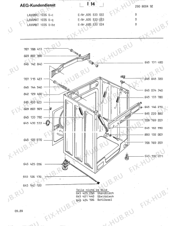 Взрыв-схема стиральной машины Aeg LAV1035 U Q - Схема узла Section3