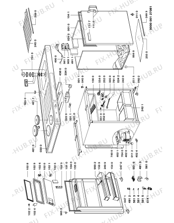 Схема №1 AMB 591/G/L с изображением Запчасть для компактной кухни Whirlpool 481232128392