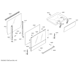 Схема №5 HCE622123V с изображением Фронтальное стекло для электропечи Bosch 00712070
