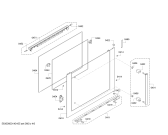 Схема №4 HBR21B350J с изображением Фронтальное стекло для электропечи Bosch 00683344