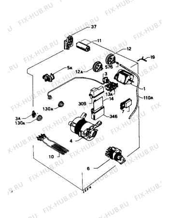 Взрыв-схема стиральной машины Marijnen MF4285X - Схема узла Electrical equipment