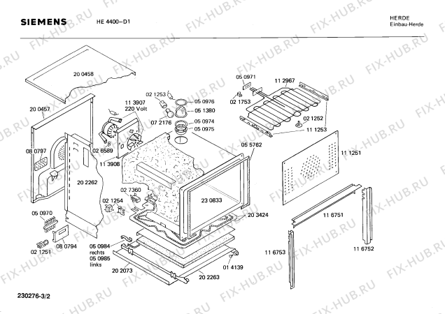 Схема №1 0750141102 HEE680V с изображением Таймер для духового шкафа Bosch 00084556