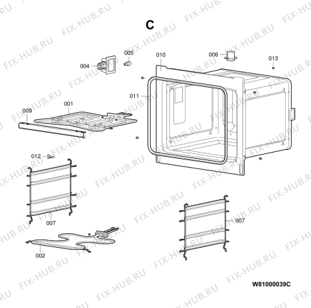 Схема №8 CK 7482 R с изображением Другое для электропечи Whirlpool 480121102484