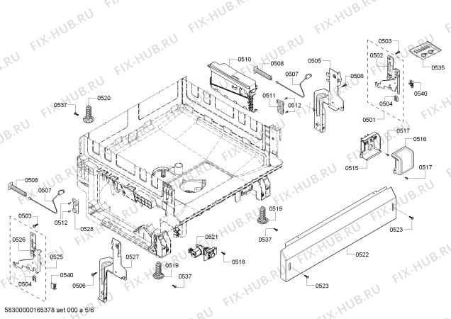 Схема №2 63013913013 Kenmore с изображением Панель управления для посудомойки Bosch 00688238