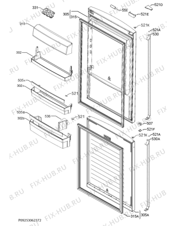 Схема №3 S98342CTW2 с изображением Блок управления для холодильной камеры Aeg 973925054864005