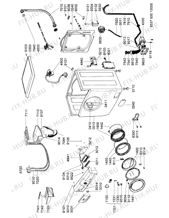 Схема №2 AWG 308 CE-A с изображением Обшивка для стиралки Whirlpool 481246469382