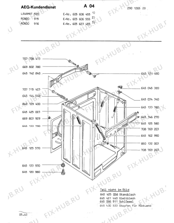 Взрыв-схема стиральной машины Rondo (N Rn) RONDO 916 - Схема узла Section3