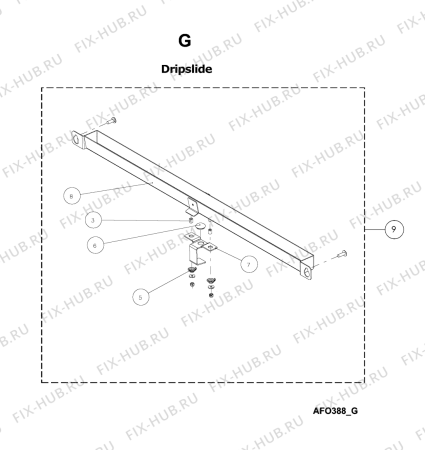Схема №21 AFO 389 с изображением Запчасть для комплектующей Whirlpool 483286011593