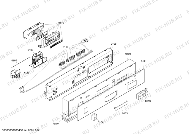 Схема №5 SE25A930 family с изображением Сливной шланг для посудомойки Bosch 00490616