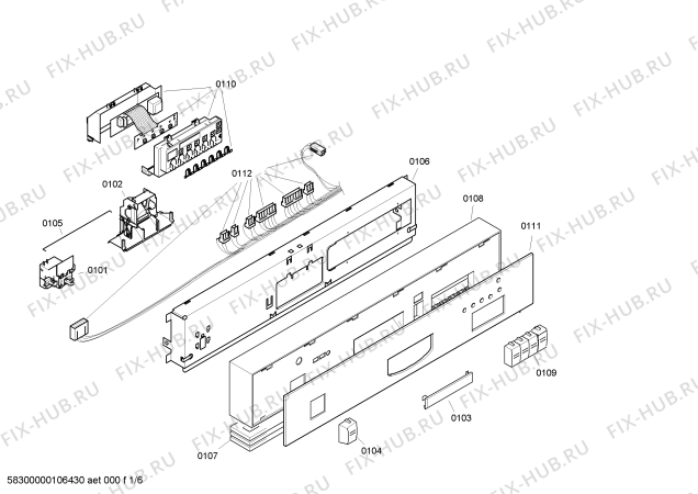 Схема №5 SE54E531EU с изображением Краткая инструкция для посудомойки Siemens 00691385