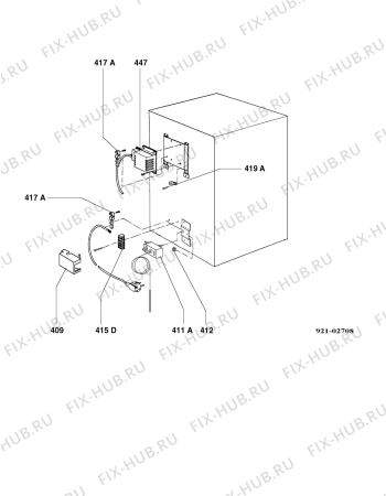 Взрыв-схема холодильника Electrolux RH237SLD - Схема узла Armature/fitting