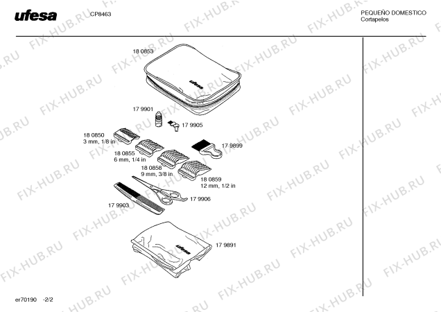 Схема №2 CP8463 с изображением Юстировочный винт для бритвы (эпилятора) Bosch 00180860