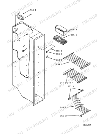 Схема №7 ARG 478/G с изображением Декоративная панель для холодильной камеры Whirlpool 481902177865