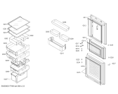 Схема №1 CK23D8161W с изображением Дверь для холодильной камеры Bosch 00713971