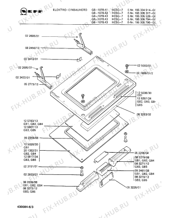 Схема №6 195305786 1077.23LHCDA-7 с изображением Индикатор для плиты (духовки) Bosch 00082243