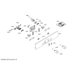Схема №5 HBN230223S с изображением Панель управления для плиты (духовки) Bosch 00444978