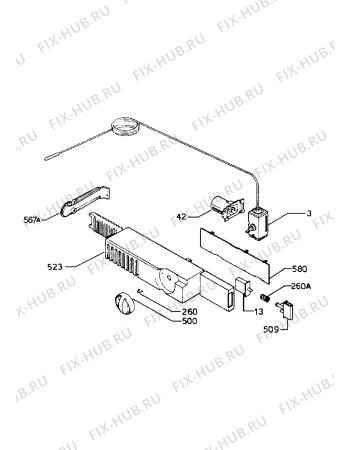 Взрыв-схема холодильника Zanussi ZF233C - Схема узла Electrical equipment