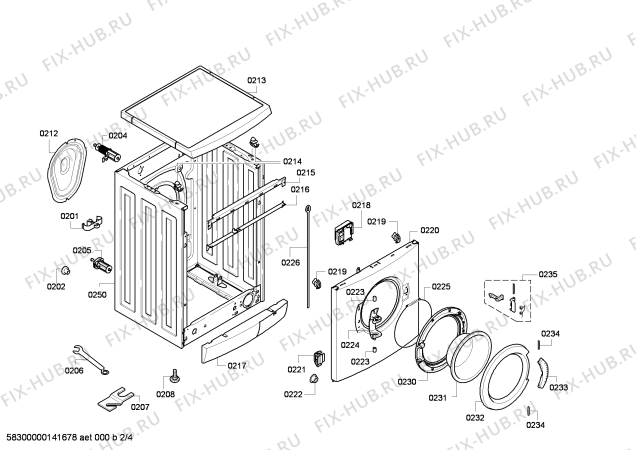 Схема №1 WM10E361IL с изображением Силовой модуль для стиралки Siemens 00675199